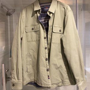 Faherty Stretch Blanket Lined Jacket - Olive Green - Large
